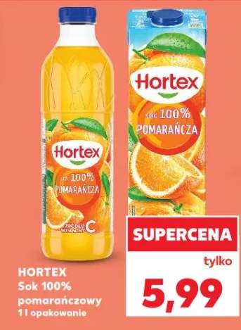 Sok 100% pomarańczowy Hortex