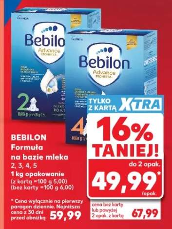Formuła na bazie mleka Bebilon Advance 4