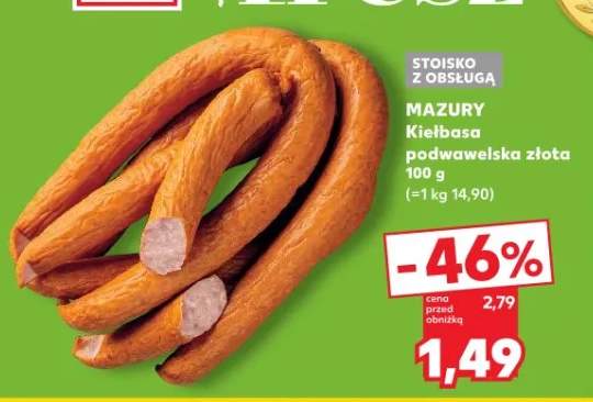 Kiełbasa podwawelska złota Mazury