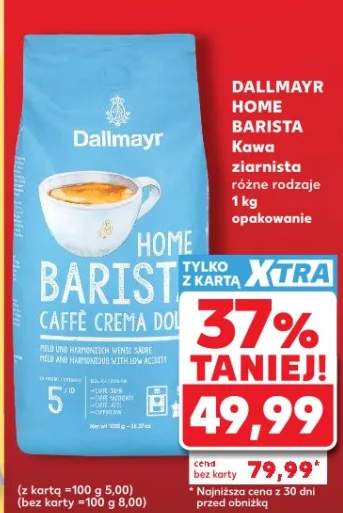 Kawa ziarnista Dallmayr Home Barista Caffe Crema