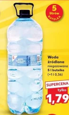 Woda źródlana niegazowana