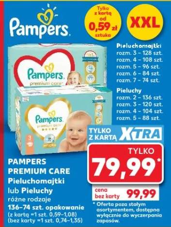 Pieluchomajtki Pampers Premium Care