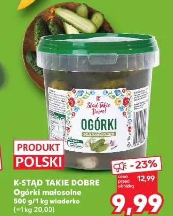 Ogórki małosolne K-Stąd Takie Dobre