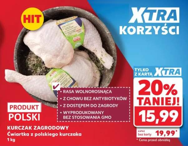 Kurczak zagrodowy ćwiartka z polskiego kurczaka
