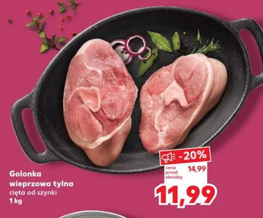 Golonka wieprzowa tylna cięta od szynki