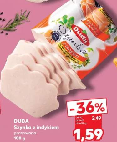 Szynka z indykiem prasowana Duda