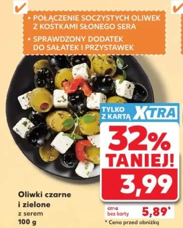 Oliwki czarne i zielone z serem