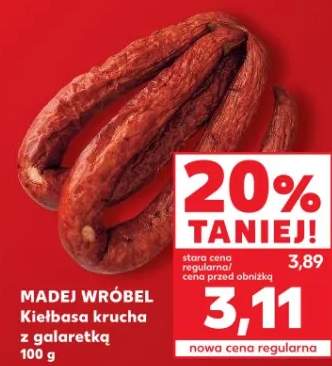 Kiełbasa krucha z galaretką Madej Wróbel