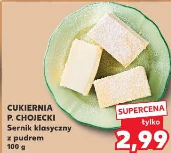 Sernik klasyczny z pudrem Cukiernia P. Chojecki