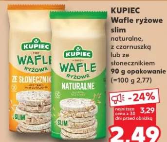 Wafle ryżowe slim naturalne Kupiec