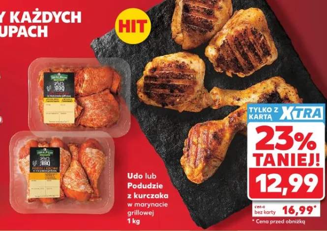 Podudzie z kurczaka w marynacie grillowej
