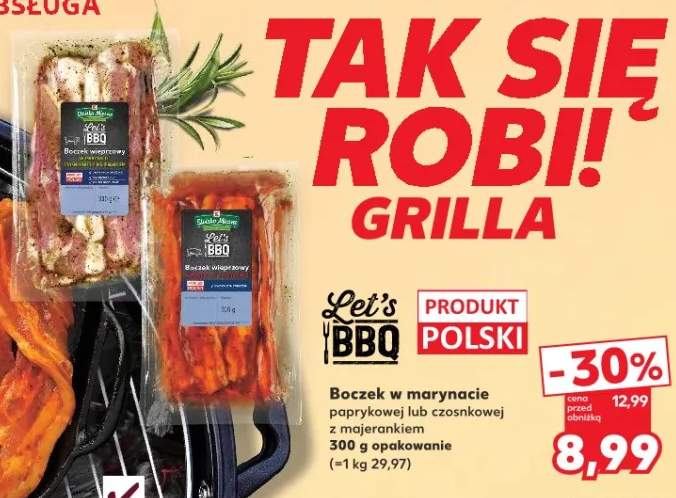 Boczek w marynacie paprykowej z majerankiem Let's BBQ