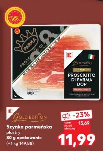 Szynka parmeńska plastry Gold Edition