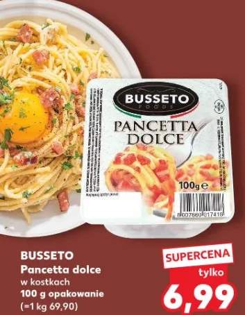 Pancetta dolce w kostkach Busseto