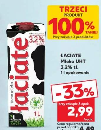Mleko UHT 3,2% tł. Łaciate