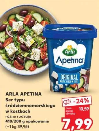 Ser typu śródziemnomorskiego w kostkach Arla Apetina Original