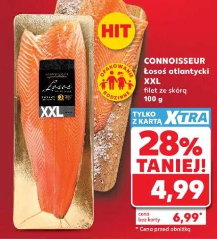 Łosoś atlantycki XXL filet ze skórą Connoisseur