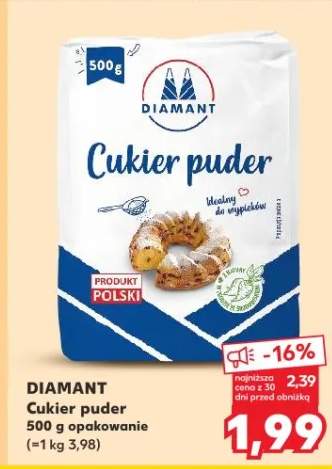 Cukier puder Diamant 500g opakowanie