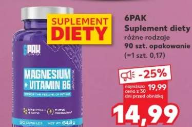 Suplement diety 6PAK Magnesium + Vitamin B6
