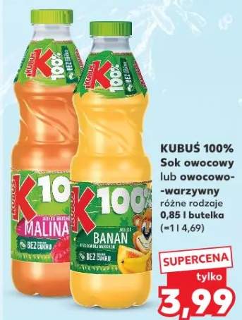 Sok owocowo-warzywny Kubuś 100%
