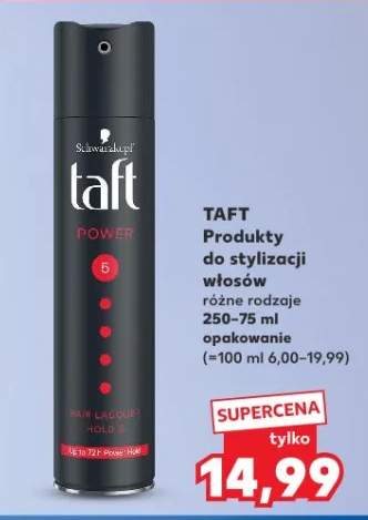 Produkty do stylizacji włosów Taft Power