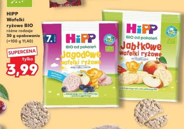 Wafelki ryżowe jabłkowe HiPP BIO