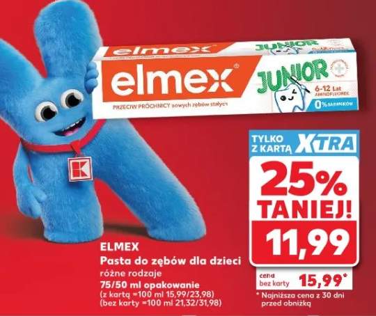 Pasta do zębów dla dzieci Elmex Junior