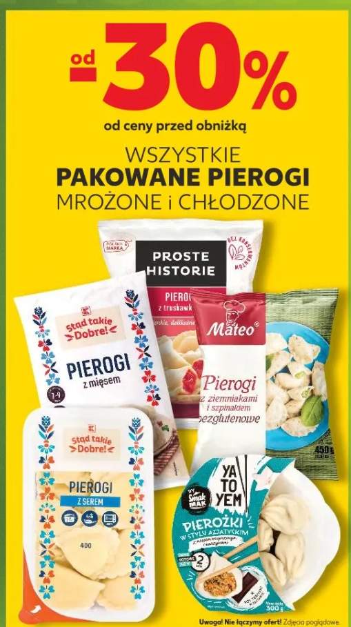 Pierogi pakowane mrożone i chłodzone
