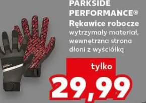 Rękawice robocze Parkside Performance wytrzymały materiał wewnętrzna strona dłoni z wyściółką