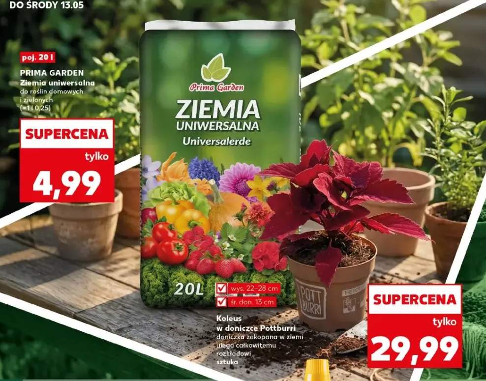 Ziemia uniwersalna Prima Garden do roślin domowych i zielonych