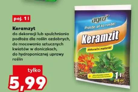 Keramzyt Agro do dekoracji lub spulchniania podłoża
