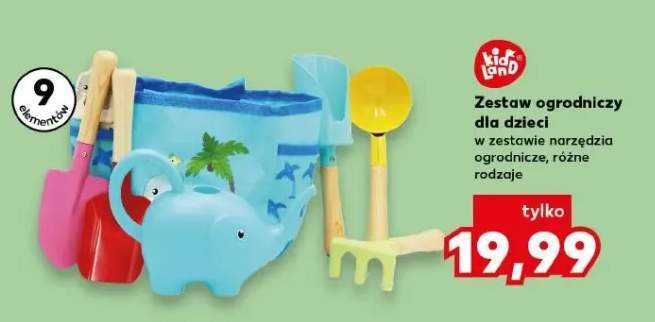 Zestaw ogrodniczy dla dzieci Kid Land w zestawie narzędzia ogrodnicze
