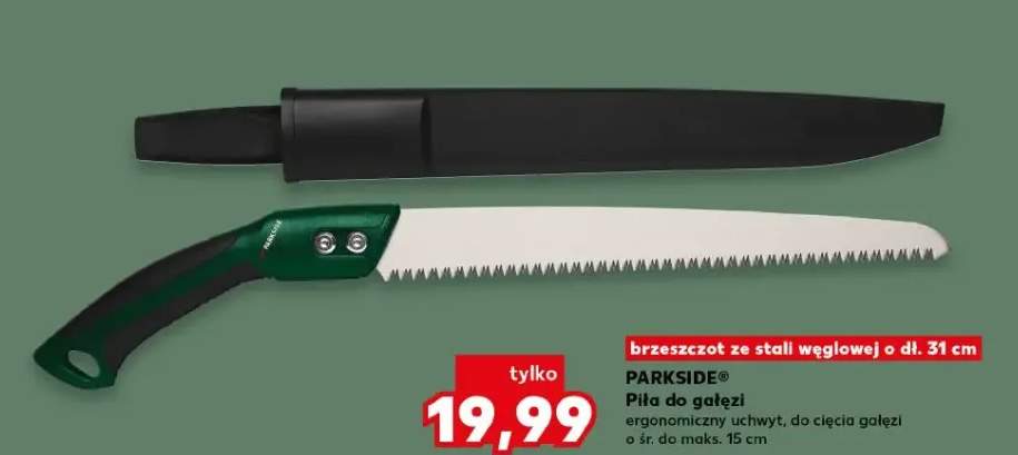 Piła do gałęzi Parkside brzeszczot ze stali węglowej 31cm ergonomiczny uchwyt