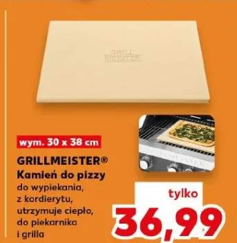 Kamień do pizzy Grillmeister 30x38cm do wypiekania z kordierytu do piekarnika i grilla