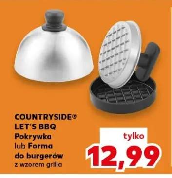 Pokrywka do burgerów Countryside Let's BBQ z wzorem grilla