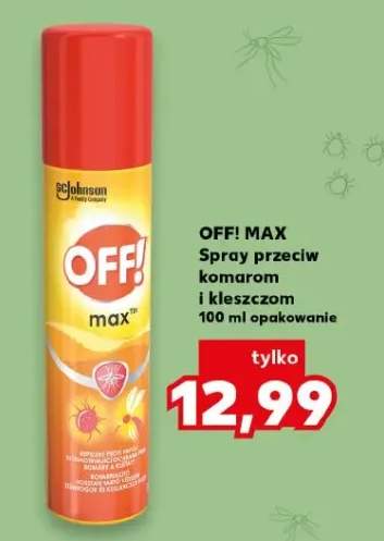 Spray przeciw komarom i kleszczom OFF! MAX