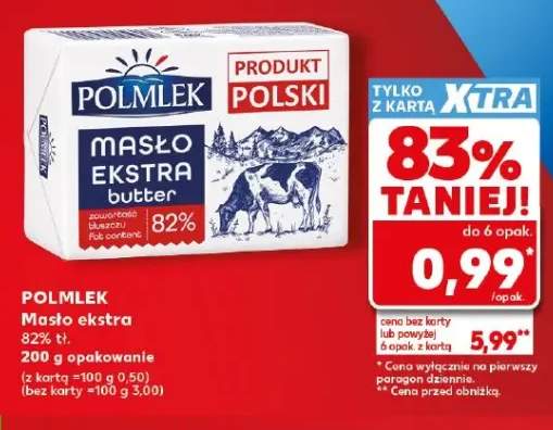 Masło ekstra Polmlek 82% tł.