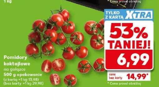 Pomidory koktajlowe na gałązce