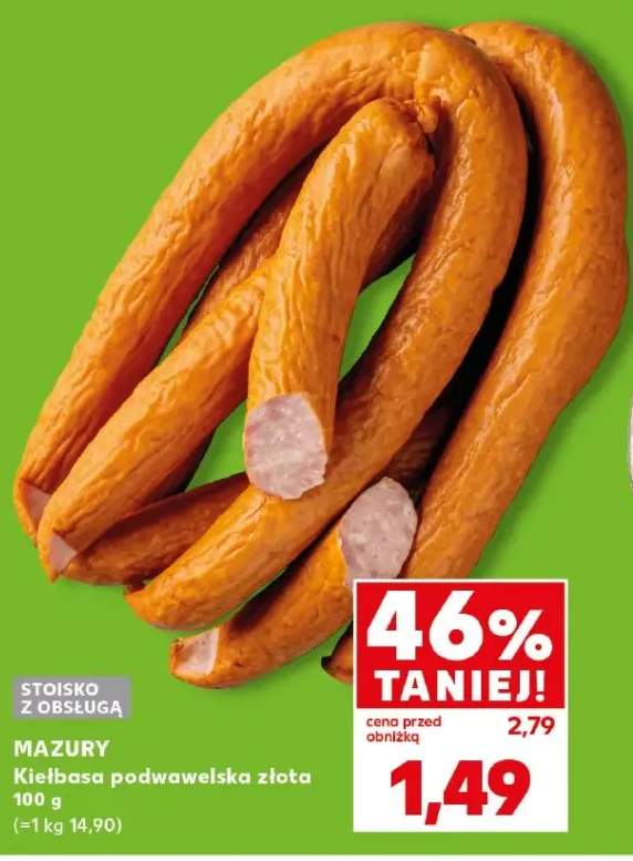 Kiełbasa podwawelska złota Mazury