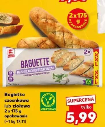 Bagietka czosnkowa K-Classic 2-pak 175g