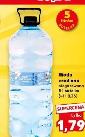Woda źródlana niegazowana K-Classic