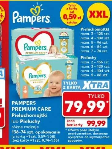 Pieluchomajtki Pampers Premium Care