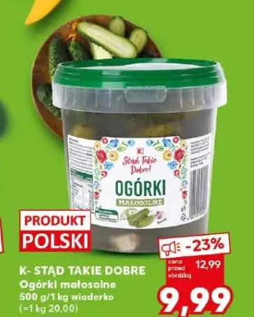 Ogórki małosolne K-STĄD TAKIE DOBRE