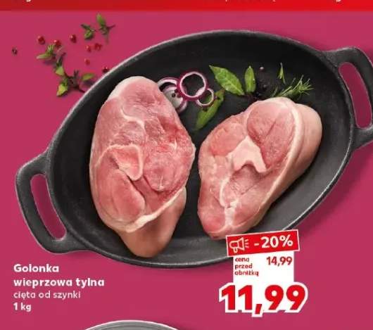 Golonka wieprzowa tylna cięta od szynki