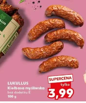 Kiełbasa myśliwska LUKULLUS bez dodatku E