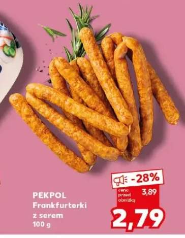 Frankfurterki z serem Pekpol