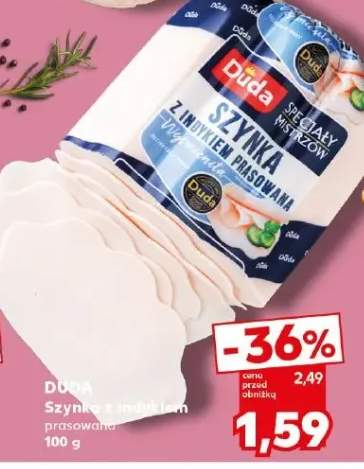Szynka z indykiem prasowana Duda