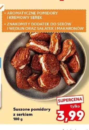 Suszone pomidory z serkiem