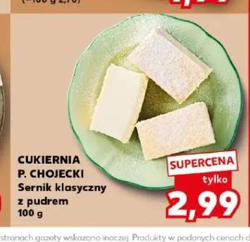 Sernik klasyczny z pudrem Cukiernia P. Chojecki