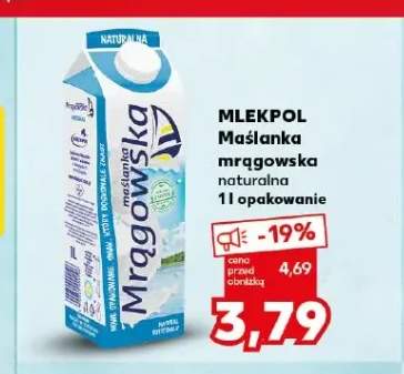 Maślanka mrągowska naturalna MLEKPOL